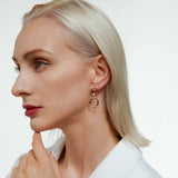 Sculptural Chain Hoops