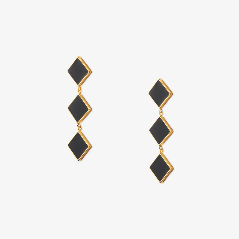 Golden Rhomb Earrings