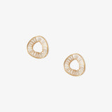 Minimalist Cubic Zirconia Studs Earrings in Gold