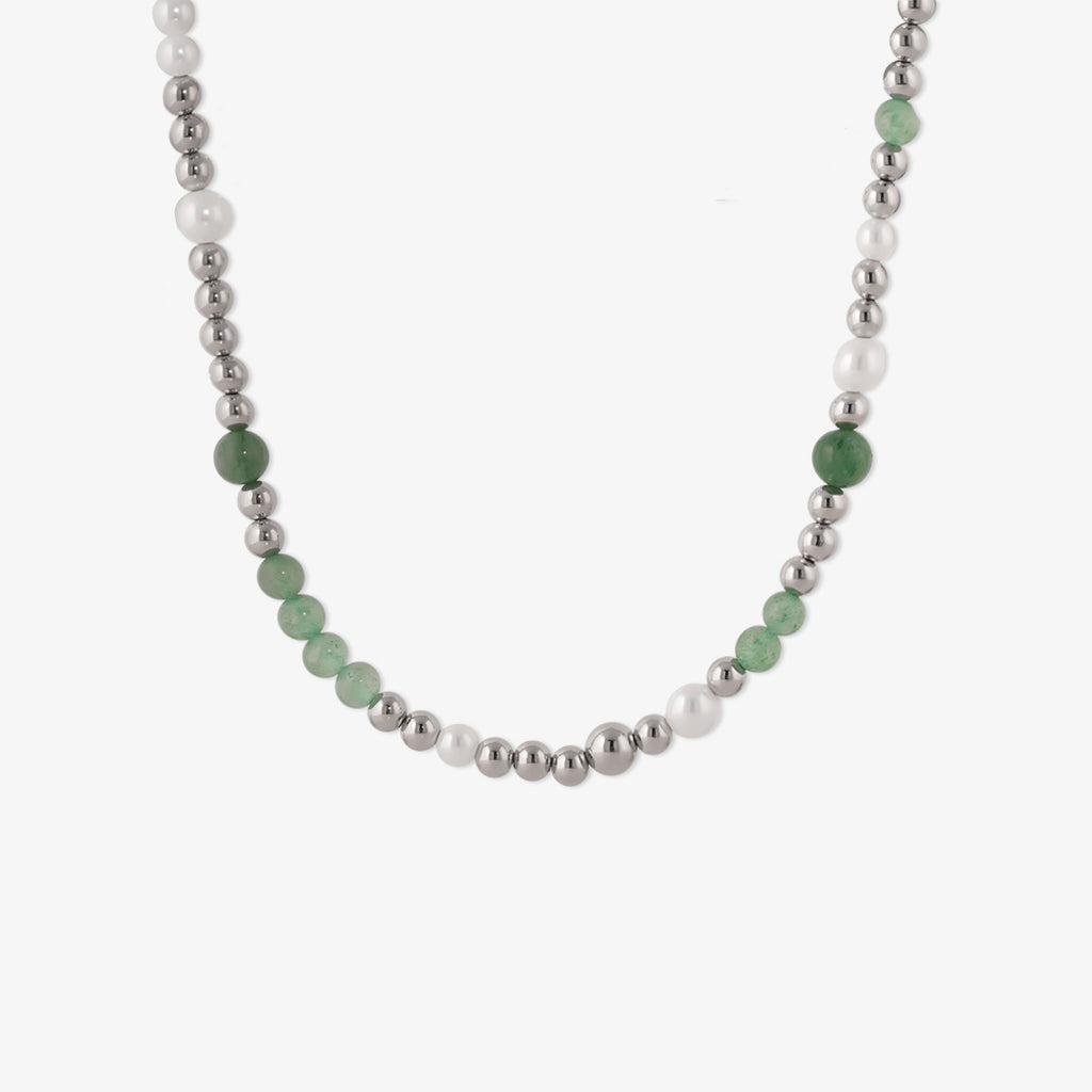 Green Ray Bean Necklace