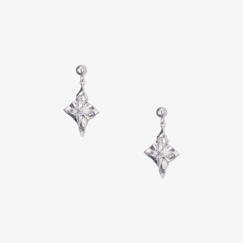 Four-pointed Star Earrings