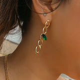 Emerald Drop Earrings