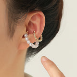 Double Pearl Ear Cuff