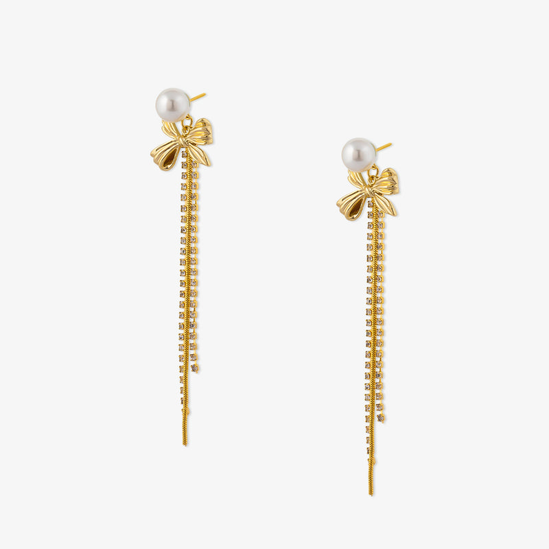 Evelyn Pearl Earrings Online Jewellery Shopping India | Yellow Gold 14K |  Candere by Kalyan Jewellers