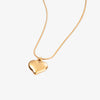 Mini Golden Drop Heart Necklace