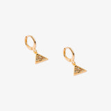 Charm Diamond Triangle Earrings