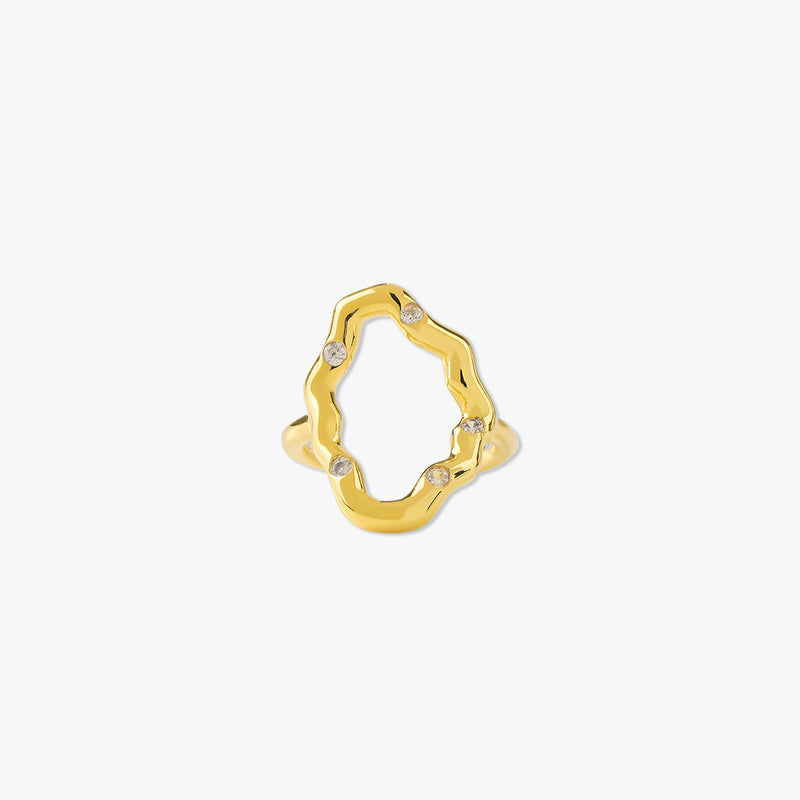 Lava Hollow Open Ring
