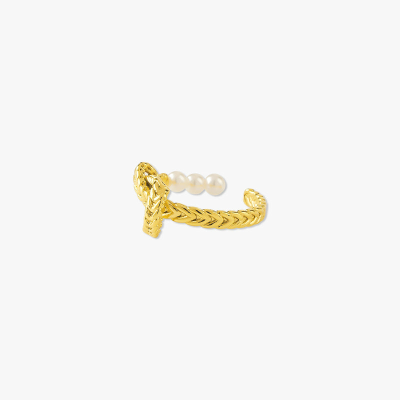 Pearl Knot Open Ring