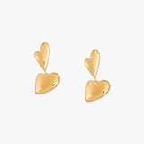 Bell Heart Huggie Earrings
