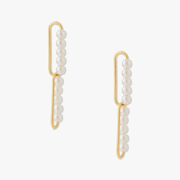 Double Pin Cross Earrings