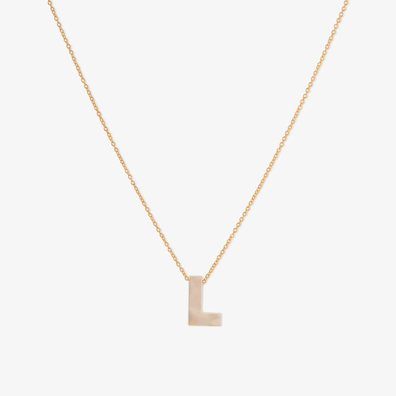 Letter pendant necklace