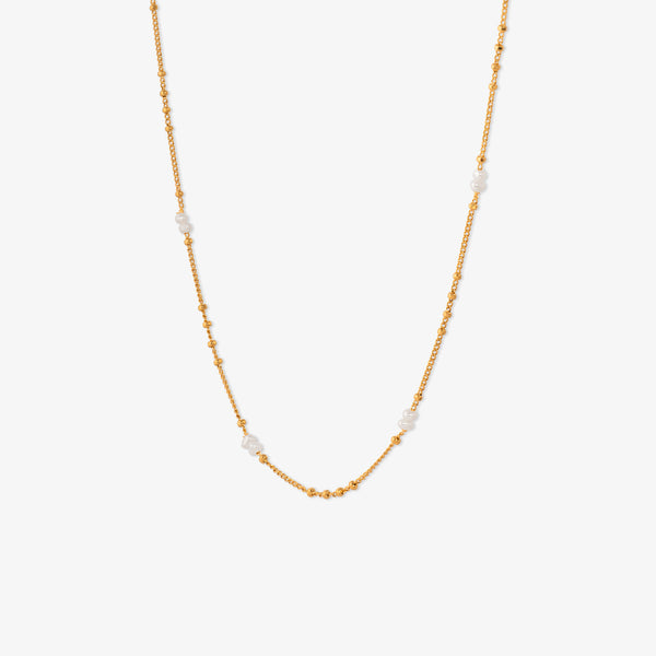 Simple Mini Pearl Necklace