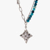 Four-pointed Star Necklace with Pearl