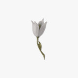 Tulip Brooch in White
