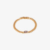 Brittany Gold Chain Bracelet in Purple