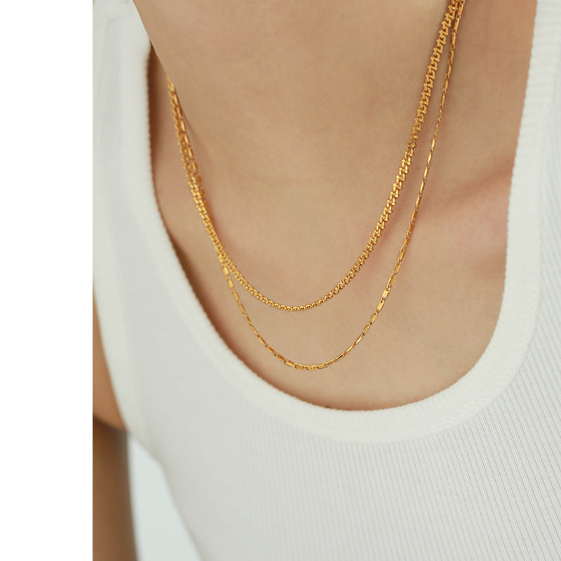 Double Rope Chain Necklace